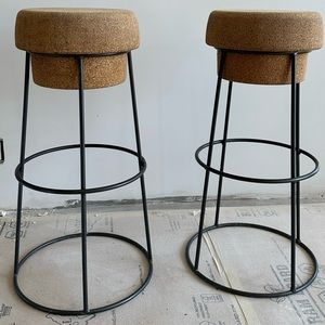 Pair of bouchon bar stools